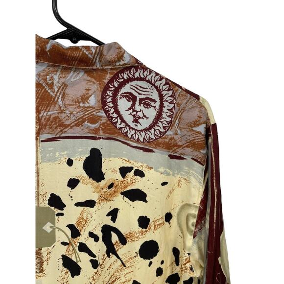 Vintage Louis Feraud Silk Dress Abstract Wearable Art Size 8 - Picture 10 of 15